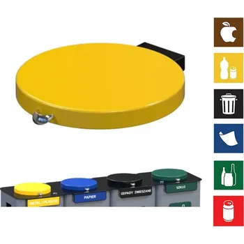 Odpadkový koš Víko na koš Modular - žluté (plast)