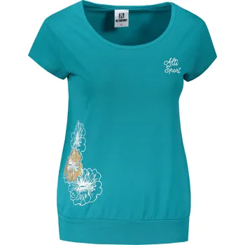 Dámské triko ALTISPORT ALW106120 TMAVÝ TYRKYS XS