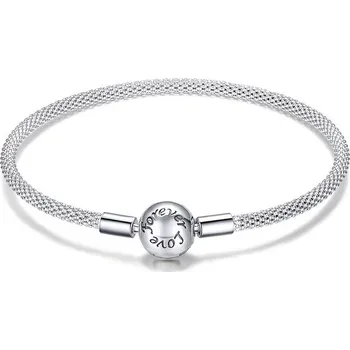 Náramek Elenys stříbrný náramek na přívěsky Forever Love Velikost: 19 cm