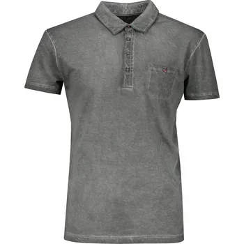 Pánské tričko Pánské triko s límečkem fashion JAMES NICHOLSON JN988 GRAPHITE S