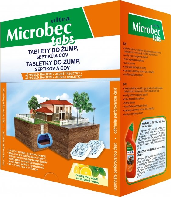 Bros Microbec tablety do žump a septiků 16 x 20 g