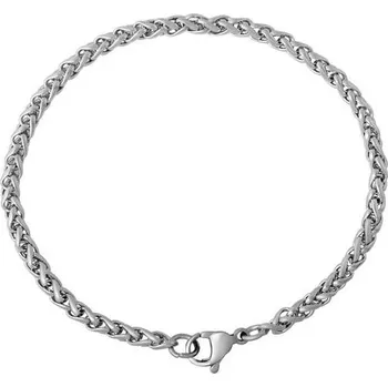 Náramek Dámský ocelový náramek splétaný