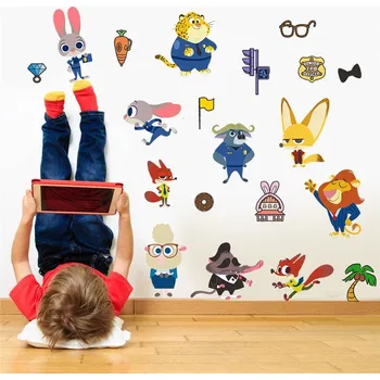 Samolepící dekorace Zootropolis samolepka na zeď, vel. 60x30cm