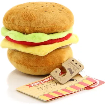 Hračka pro psa P.L.A.Y. Plyšový HAMBURGER, 11 cm