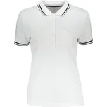 Dámské triko s límečkem funkční komfort JAMES NICHOLSON JN701 WHITE/BLACK XXL