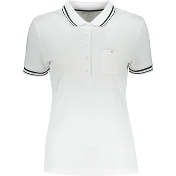 Dámské triko s límečkem funkční komfort JAMES NICHOLSON JN701 WHITE/BLACK XXL