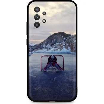 Pouzdro na mobilní telefon Kryt Samsung A32 5G silikon Hockey Goalie (obal neboli pouzdro na Samsung A32 5G)