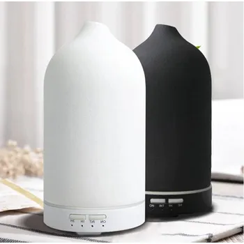 Aroma difuzér Keramický sonický aroma difuzér V-100C-2 (Elegantní design, bílá či černá matná keramika, 100ml)