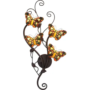 Dekorativní svítidlo Clayre & Eef Tiffany 5LL-5979 Butterfly
