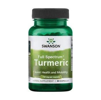 Swanson Turmeric Doplněk stravy pro podporu kloubů 30 ks, kapsle, 720 mg