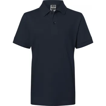 Chlapecké tričko Dětské triko s límečkem premium JAMES NICHOLSON JN070K NAVY S