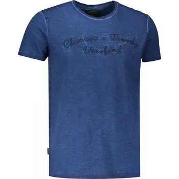 Pánské tričko Pánské triko KIXMI LINBERG TMAVĚ MODRÁ S