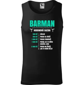 Pánské tílko Pánské tílko Malfini Core Hodinová sazba - barman