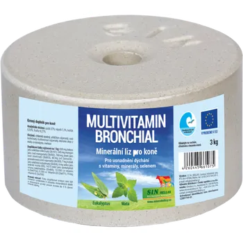 solný liz S.I.N. Hellas Multivitamin Bronchial minerální liz pro koně 3 kg