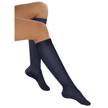Stahovací punčochy Kompresní cestovní podkolenky Avicenum 310 antibakteriální Barva: Tmavě Modrá, Velikost: 36-38
