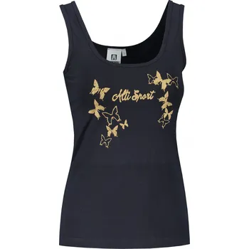 Dámské tílko ALTISPORT ALW011136 NÁMOŘNÍ MODRÁ/ZLATÁ S