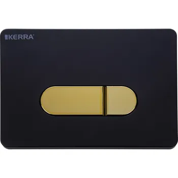 Klozet Kerra Pacific ovládací tlačítko, black/gold
