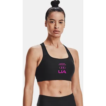 Dámské spodní prádlo Kompresní podprsenka Under Armour Crossback Graphic-BLK Velikost: M