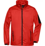 Pánská windbreaker bunda JAMES NICHOLSON JN1041 RED/BLACK M