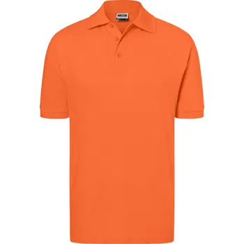 Pánské tričko Pánské triko s límečkem premium JAMES NICHOLSON JN070 DARK ORANGE S