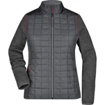 Dámská mikina JAMES NICHOLSON JN741 GREY MELANGE/ANTHRACITE MELANGE XS