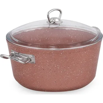 Hrnec Růžový hliníkový hrnec s poklicí Güral Porselen Classic, ø 26 cm ID_1405237