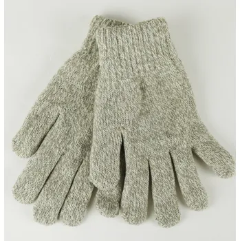 Rukavice UNI Dámské pletené prstové rukavice melír Barva: krémová