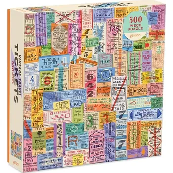 Hračka Galison Puzzle Cestovní lístky vintage 500 dílků