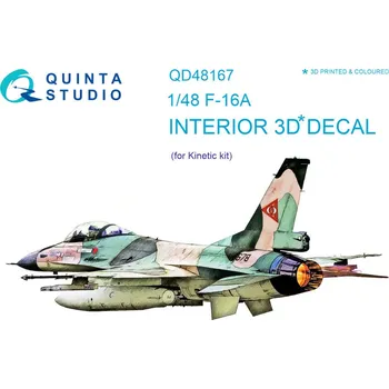 Plastikový model 1/48 F-16A 3D-Printed & colour Interior (KIN)