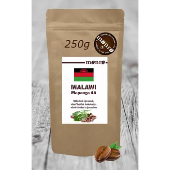 Káva MALAWI MAPANGA AA KÁVA ARABIKA KÁVA MONRO 250G