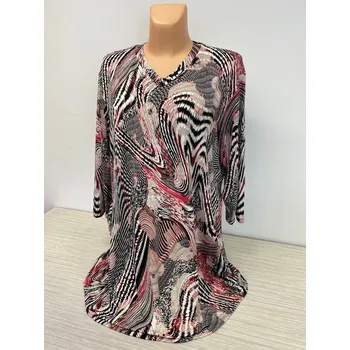 Dámská tunika Halenka SOMA velká velikost 54,56, Velikost XXXL56, Materiál 96% Viskoza 4% Lycra, Rukáv Krátký rukáv