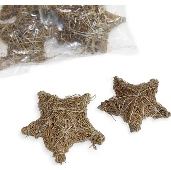 Vánoce Hvězda clematisová bělená - 75 mm