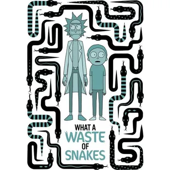 Plakát Plakát, Obraz - Rick and Morty - Waste of snakes