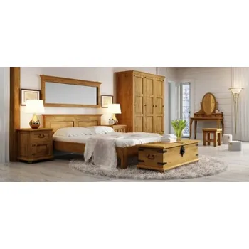 Zrcadlo Ložnice z masivu V - K02 tmavá borovice