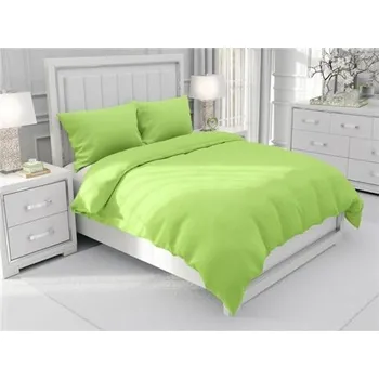 Povlečení Bavlněné povlečení SUZY Světle zelené (1x peřina 140 x 200 cm + 1x polštář 70 x 90 cm) 2041074-PVNM-140x200