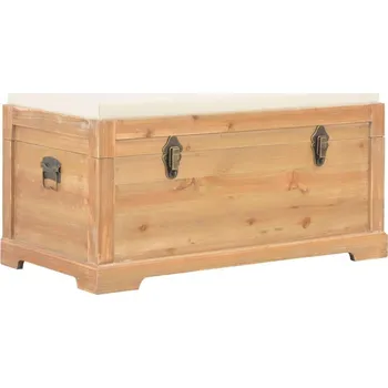 Truhla vidaXL 280033 úložný box se sedákem 80 x 40 x 40 cm hnědý