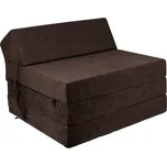 Fimex Rozkládací křeslo FIM - matrace pro hosty tmavě hnědá
