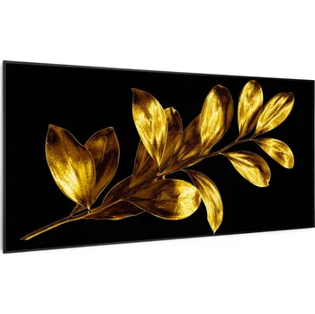 Infrazářič Klarstein Wonderwall Art Smart 700W 60x120cm Obrazový Infrapanel Zlatý list (10037919)