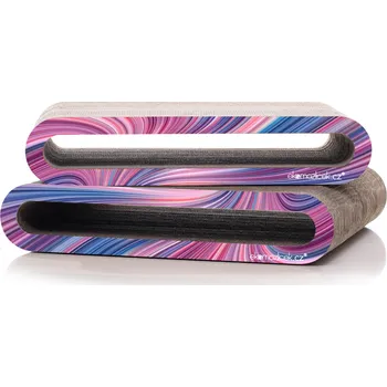 SET škrabadel pro kočky PLAY Colour (2ks) Hloubka škrabadla: 20 cm, Motiv: Wavy