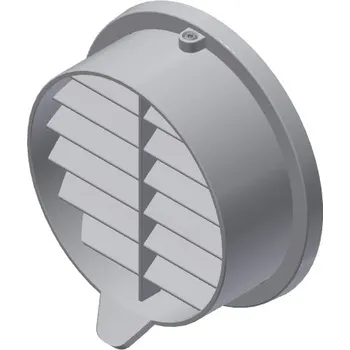 Ventilace Meltem fasádní plastové ukončení M-WRG-II KSR Barva venkovního krytu: Plast šedý