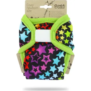 Plenkové kalhoty Petit Lulu s.r.o. Duhové hvězdy - novorozenecké svrchní kalhotky