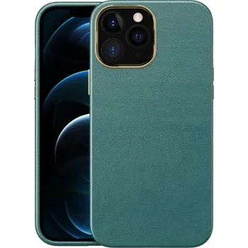 Pouzdro na mobilní telefon Nárazuvzdorný kryt s texturou kůže pro iPhone 12 Pro Max - zelený