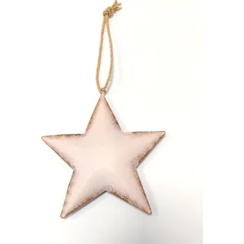 Vánoční dekorace Plechová hvězda