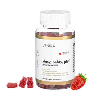 VENIRA Vlasy/nehty/pleť gumoví medvídci jahoda VENIRA Vlasy/nehty/pleť gumoví medvídci jahoda