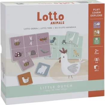 Desková hra Little Dutch Lotto zvířátka