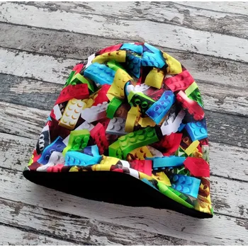 Čepice Yháček Šmoulí čepička Yháček, stavebnice/černá, flís Velikost:: M