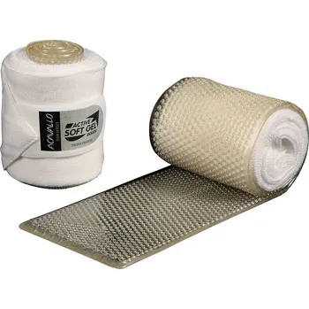 Jezdectví ACAVALLO Bandáže Gel & Acrylic Acavallo, pár, bílé