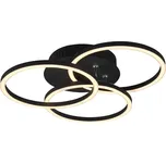 Trio R62823132 LED přisazené stropní svítidlo Circle 1x27W | 3100lm | 2700K-6000K - nastavitelné, stmívatelné, noční režim, dálkové ovládání, černá + sada - Trio LED žárovka 2x10W | E27 | 3000K | 806lm