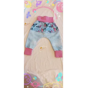 Baggy Pecorella - tepláky s motýlky Velikost: 80