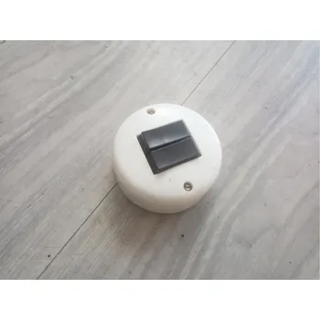 vypínač SEZ Starý bakelitový vypínač spínač keramická 3161 3166 Varianta: dvojtlačítkový 3166